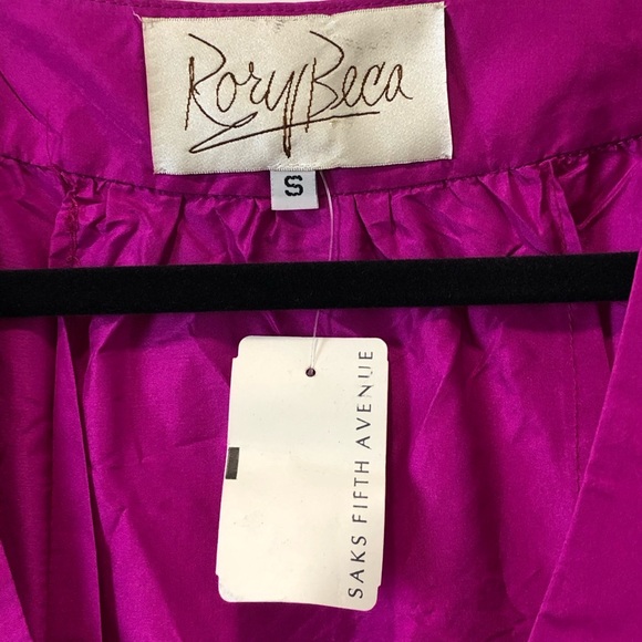 🎀Rory Beca Fushia Pink Silk Mini Cocktail Dress - Picture 4 of 6